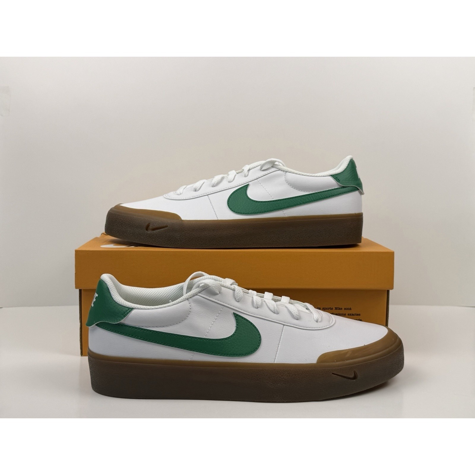 Nike Court Shot Sneakers Men's Size 11 White Green Fq8146-109